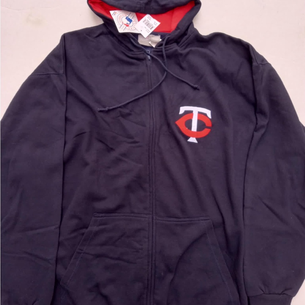 MLB Navy and Red Hoodie